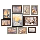 SONGMICS URPF010K03 Bilderrahmen, Collagen-Bilderrahmen, 10 Stück, 20 x 25...