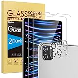 SPARIN Panzer Schutzfolie Glas für iPad Pro 12,9 2022/2021/2020, 2 Stück...