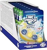 WC Frisch Kraft Aktiv Duftspüler Lemon (10er Pack), WC Reiniger sorgt für...