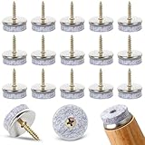 Gucass 50 Stück Filzgleiter Schrauben, Ø 20mm Stuhlgleiter Filzgleiter...