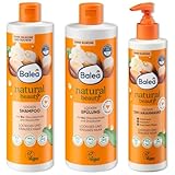 3er Pack: 1 x Balea Natural Beauty Spülung Locken, 350 ml, 1 x Balea...