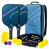 MB-RUNEST Pickleball Schläger-Set, leichtes Schläger-Set, Wabenkern,...