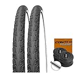 Set: 2 x Continental Fahrrad Reifen Ride Tour Reflex 26x1.75/47-559 + Conti...