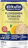 Zirkulin Flohsamenschalen gemahlen mit Chia und Leinsamen, hochwertige...