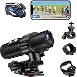 TANGMI Helmkamera, WiFi Action Cam, 1080P HD & 120° Weitwinkel Helmkamera...