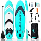 CalmMax Aufblasbares Stand Up Paddle Board 320x76x15cm 10.6' bis 200kg...