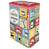 Nostalgic-Art Retro Kaffeedose, 1,3 l, Coffee Collage – Geschenk-Idee...