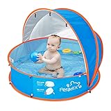 Peradix 4 in 1 Pop Up Baby Planschbecken,Babypool mit UV Schutz Bällepool,...