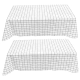 BAZEITFLOW 2 Stück wasserdichte Ölresistente Wachstischdecke im...