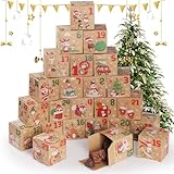 Simpeak 24 Stück Weihnachten Geschenkbox Befüllen Adventskalender,...