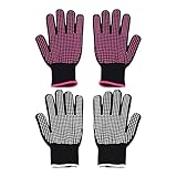 2 Paar Hitzebeständige Handschuhe, Feuerschutzhandschuhe, Isolierte...