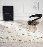 the carpet Bahar Shaggy Hochflor (35 mm) Langflor Wohnzimmer Teppich Muster...