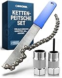 Büchel Kettenpeitsche Set Inkl 2 Zahnkranzabzieher - Fahrrad Werkzeug für...