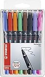 Folienstift - STABILO OHPen universal - permanent fein - 8er Pack - mit 8...