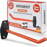 bonsport Wandhaken Reifen 4er Set - Belastbar bis 40kg - Autoreifen...