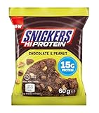 Snickers High Protein Cookie (12 x 60g) – Chocolate & Peanut – 15g...