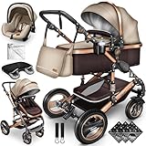 KIDUKU® 3 in 1 Kinderwagen XXL Komplettset | Kombikinderwagen Set inkl....