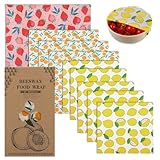 9 Stück Bienenwachs-Wraps Bio Wachspapier aus Bienenwachs Natürlich...