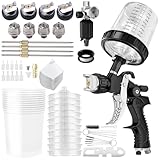 HVLP Lackierpistole Spritzpistole Kit mit 1,4/1,7/2,0/2,5mm Düsen &...