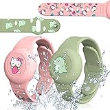 AirTag Kinder Wasserdicht Armband, 2er Pack Versteckt Halter für Apple Air...