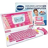 Vtech Explorer Laptop Pro Pink I Lernlaptop mit 164 Spielen I Bilingual...