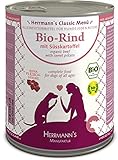 Herrmanns Bio Hundefutter Rind Menu 2 mit Süßkartoffeln, Kürbis 800 g,...
