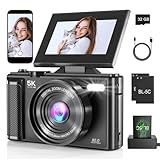 5K Vlogging-Kamera 75MP Digitalkamera für YouTube, WiFi Autofokus und...