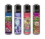 Clipper Feuerzeuge 4er Set Mix Slogan 8