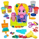 Play-Doh Wilder Friseur Spielset mit 6 Dosen, Rollenspielzeug, Spielzeug...