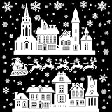 Nepfaivy Fensterbilder Weihnachten Selbstklebend Fensterdeko - 134PCS...