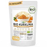 EWL Naturprodukte Bio Kurkuma Pulver 1200g extra XXL Bio-Vorteilspack...