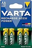 VARTA Batterien AA, wiederaufladbar, Recharge Accu Power, Akku, 2600 mAh...