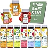 LiveFresh kaltgepresste Saftkur 5 Tage | 35 Säfte (250ml) & 15 Shots...