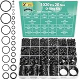 XBVV 1020 Stück O-Ring-Kit 20 Größe Nitrilkautschuk O-Ring-Sortiment Set...