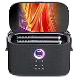 Ikarao Karaoke-Maschine - Komplettsystem mit Textanzeige, 2 Mikrofonen,...