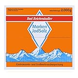 Bad Reichenhaller Alpen-Jod-Salz 2000 Stk. je 1 g - 2 kg Vorrats-Box -...