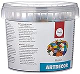 Rayher Hobby Rayher Artdecor Mosaik Mix 1x1cm, ca.1500Stück, Dose 1kg ,...