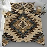 Tyafsgvqo Geometrie Azteken Herbst Bettwäsche 220x240 cm, Antike Southwest...