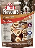8in1 Flavours Crunchy Rolls Hunde-Snacks - knusprige Leckerlis für Hunde...