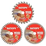 BATIOPV Kreissägeblatt 160 x 20 mm(24/40/60 Zähne) 3-teilig (für Holz,...