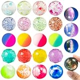 JOYIN 24 Stück 32 mm Flummies für Kinder, Flummi Mitgebsel...