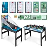 COSTWAY 15 in 1 Spieltisch Set, Tischspiel multifunktional mit...