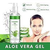 Aloe Vera Gel 100% Pur - für Gesicht Haare Körper - Natürliche,...
