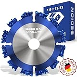 SEDION® Trennscheibe für Holz 125mm - gehärtete Scheibe zum Trennen von...