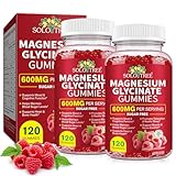 240 Zählen Magnesiumglycinat Gummies, 600mg hohe Absorption...