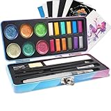 Lizien Aquarellfarben-Set, Glitzer-Aquarellfarben-Set mit 18 Farben (12...