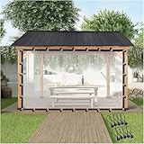 Transparente, wasserdichte Pergola-Seitenteile, Plane mit Ösen,...