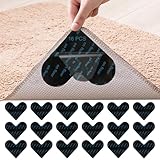 EXIN DECHEN Teppich Antirutsch Pads - 16 Stück Teppichstopper, Waschbare...