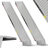 Belko® 2X Auffahrrampe 400kg Tragkraft | 160x23cm | Nicht klappbar |...