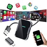 CarPlay Wireless Adapter, Wireless CarPlay Adapter iPhone Wired to Wireless...